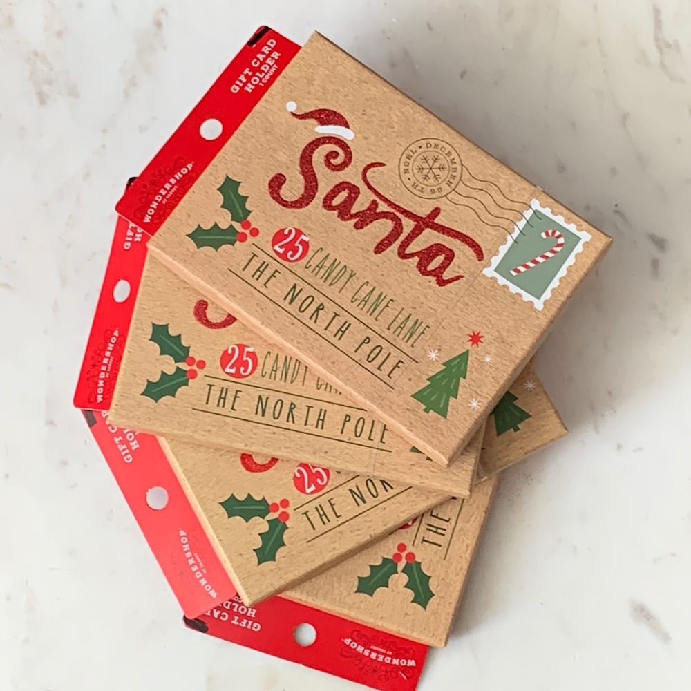 Wondershop at Target Santa Gift Card Holder Bundle of 4